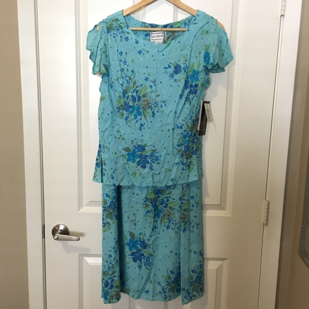 Karin Stevens 2-pc skirt/blouse set